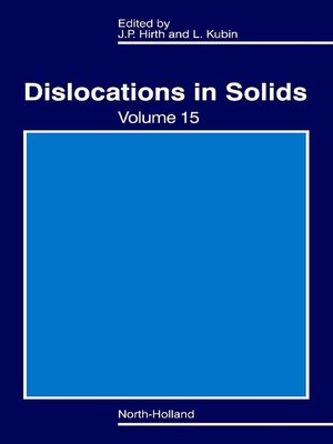 cover image of Dislocations in Solids